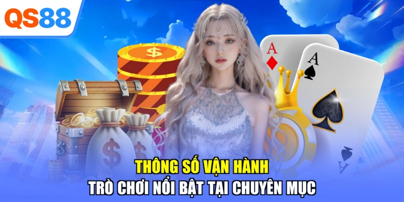 Thông số vận hành trò chơi nổi bật tại chuyên mục